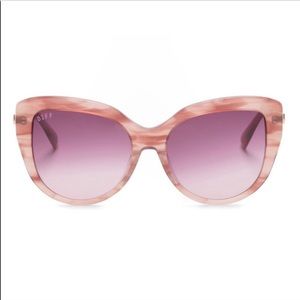 Diff Avery Wine Cassis Gradient Lens Sunglasses NWT